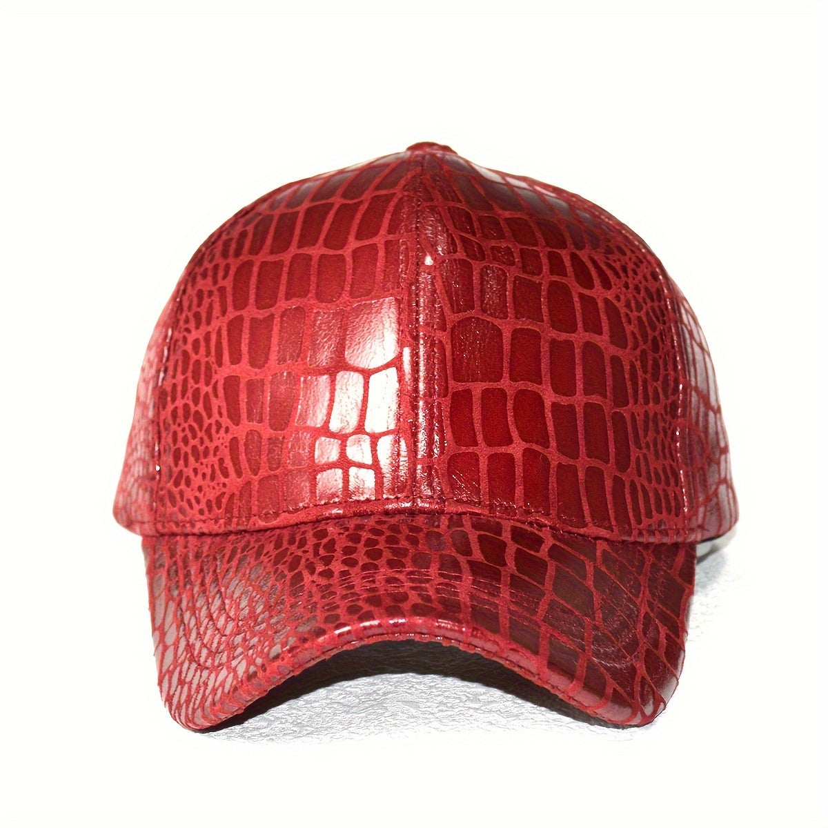 Faux Crocodile Skin Baseball Cap