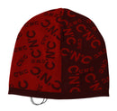 Chic Red Beanie Wool Blend