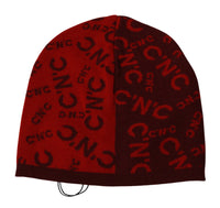 Chic Red Beanie Wool Blend