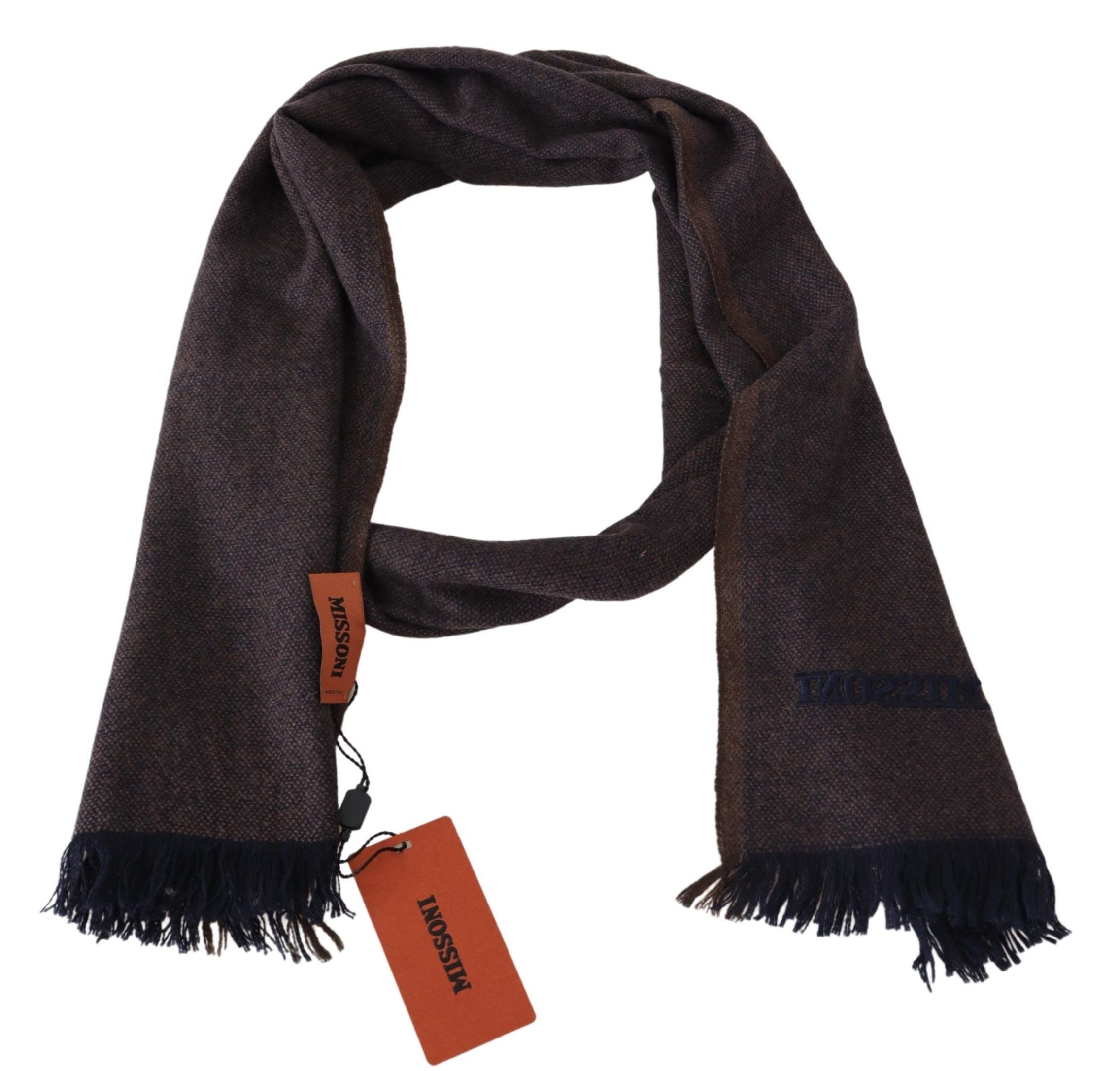 Elegant Cashmere Unisex Fringed Scarf