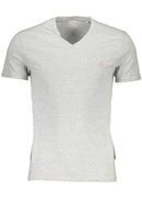 Guess Jeans Gray Cotton Men T-Shirt