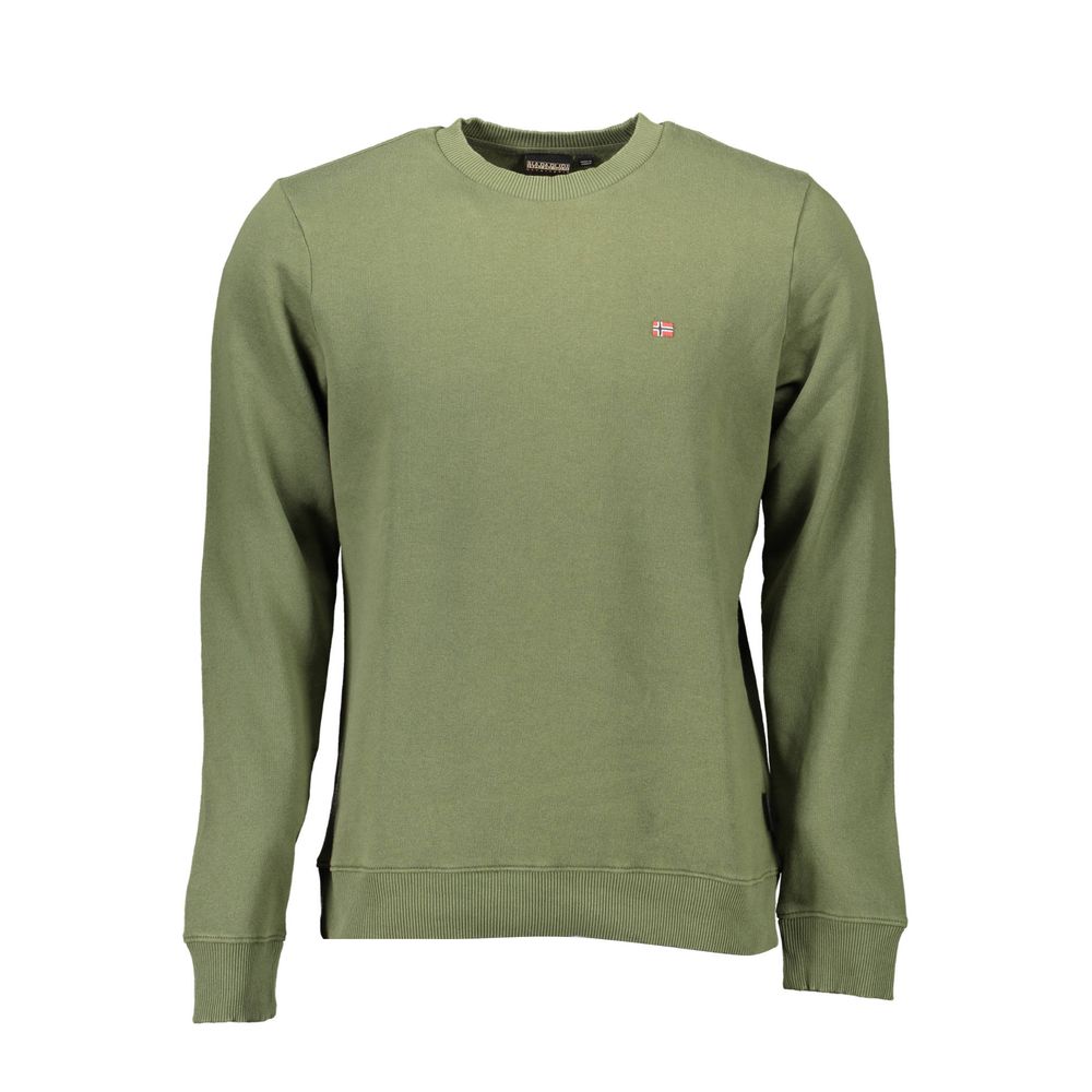 Napapijri Green Cotton Men Sweater