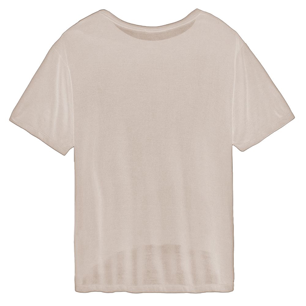 Hinnominate Beige Modal Women T-Shirt