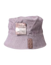 Light Brown Nylon Canvas Bucket Hat Men