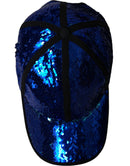 Royal Blue Sequin Baseball Hat Men