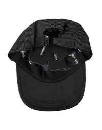 Black Cotton Embellished Baseball Hat