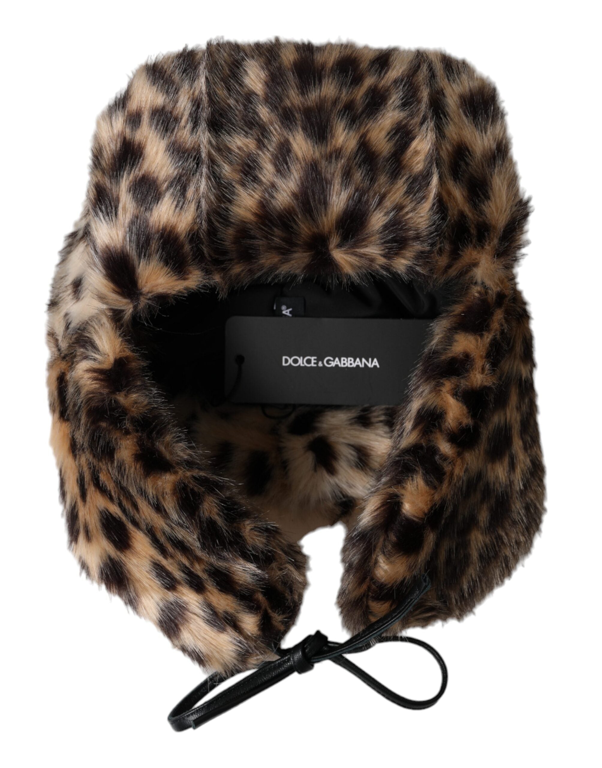 Multicolor Leopard Fur Trapper Women Hat