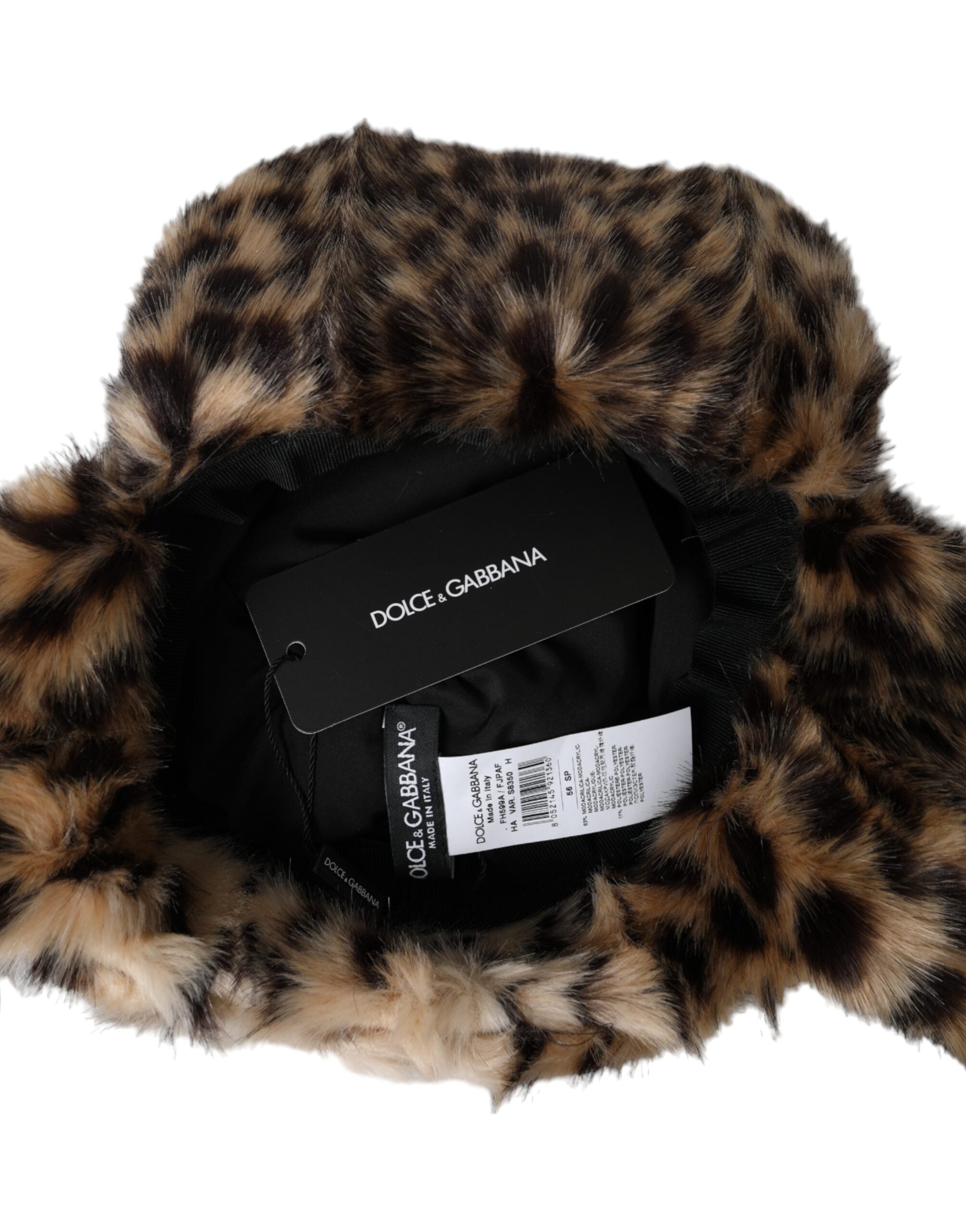 Multicolor Leopard Fur Trapper Women Hat