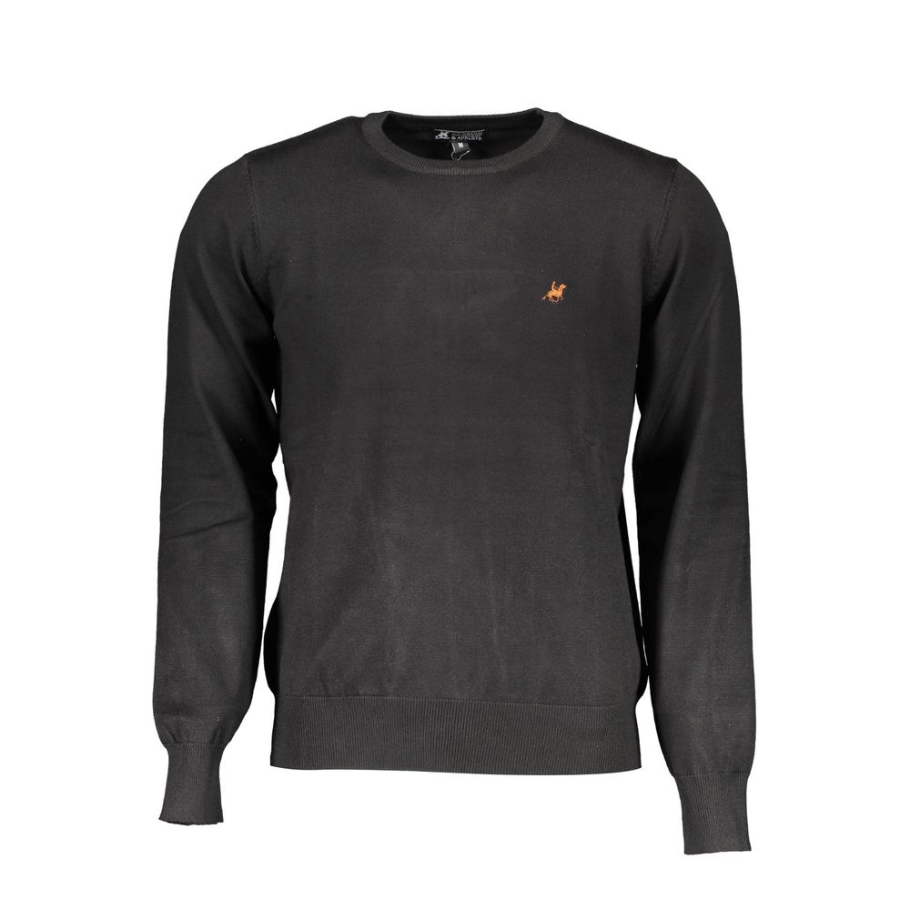 U.S. Grand Polo Black Nylon Sweater