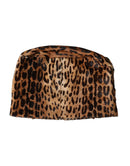 Brown Leopard Fur Women Bucket Hat