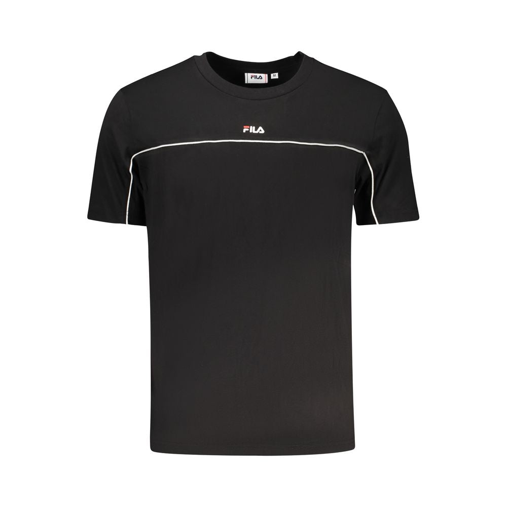 Fila Black Cotton Men T-Shirt