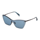 Police Blue Metal Sunglasses