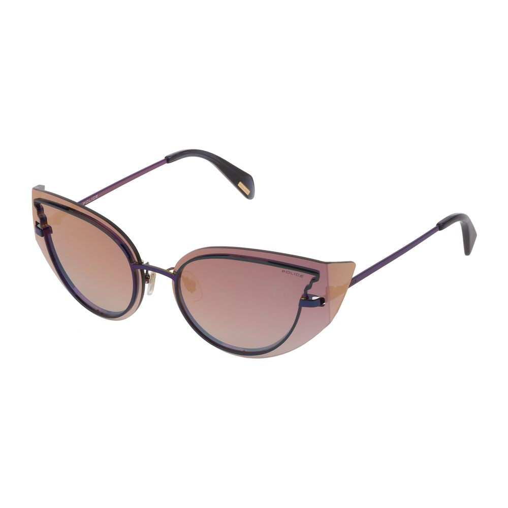 Police Blue Metal Sunglasses