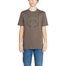 Armani Exchange Brown Cotton T-Shirt