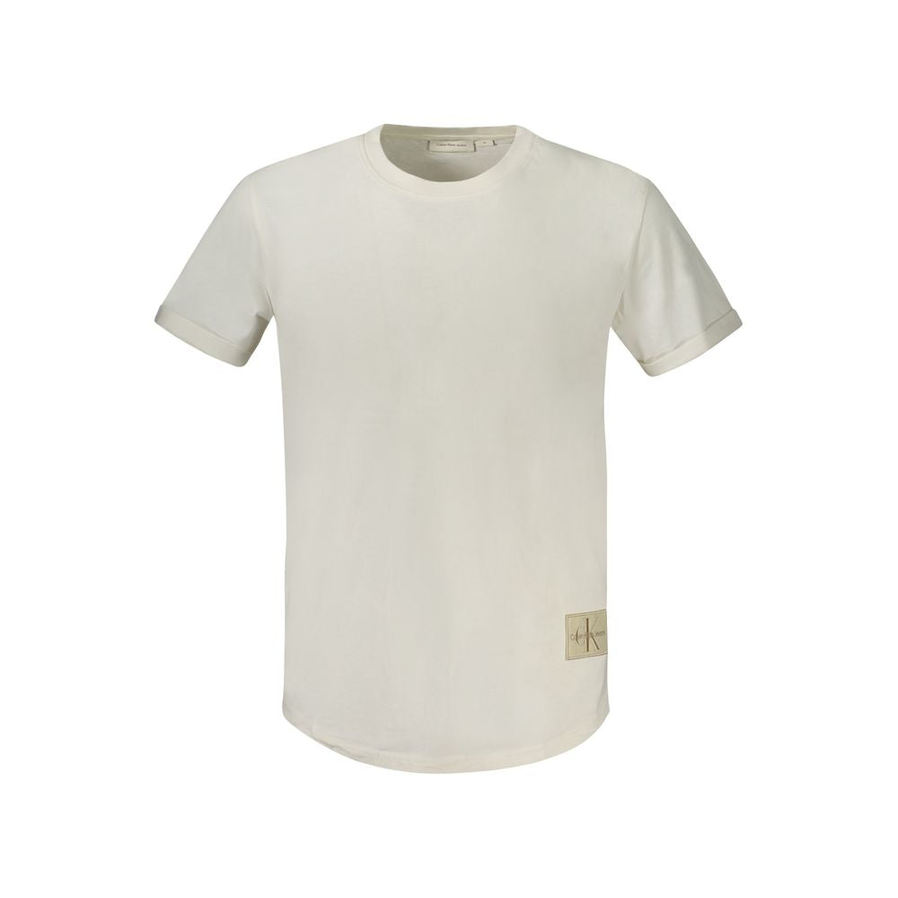 Calvin Klein White Cotton Men T-Shirt