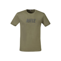 Rifle Green Cotton Men T-Shirt