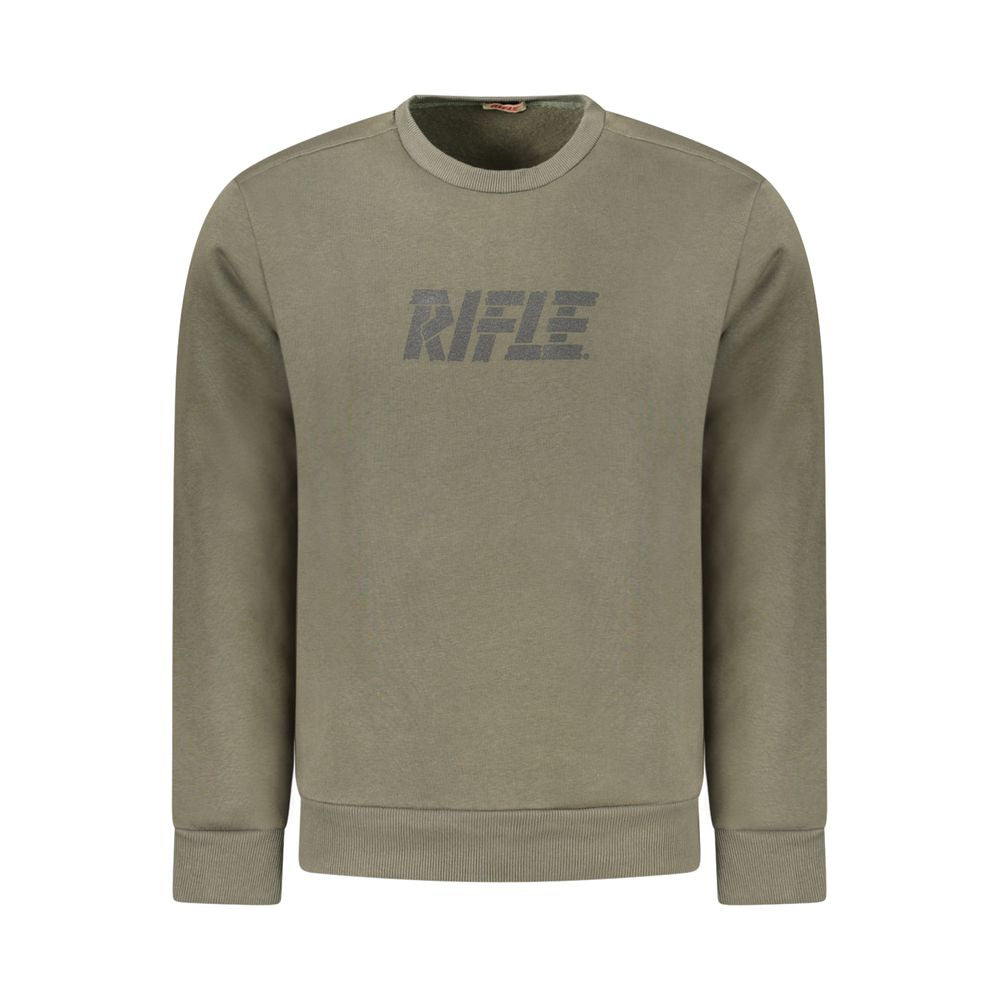 Rifle Green Cotton Men Sweater