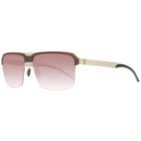 Mercedes Benz Brown Metal Sunglasses