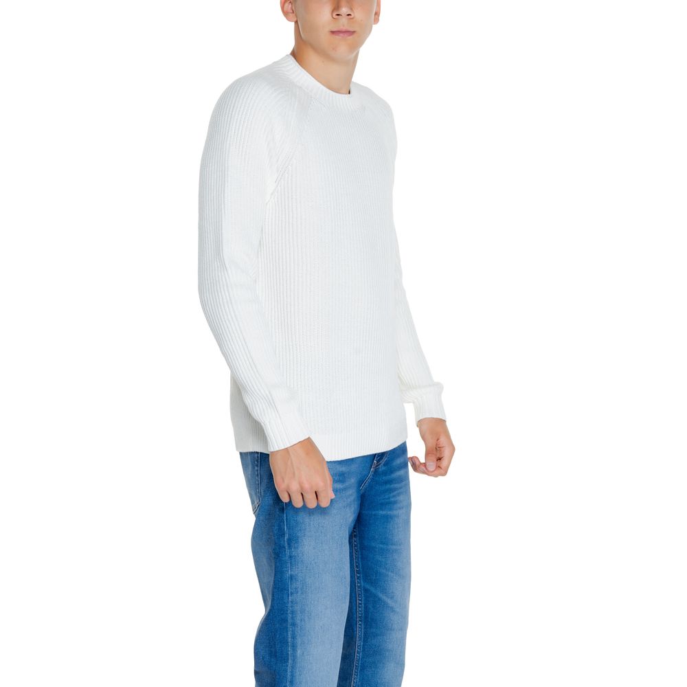 Calvin Klein Jeans White Organic Cotton Sweater