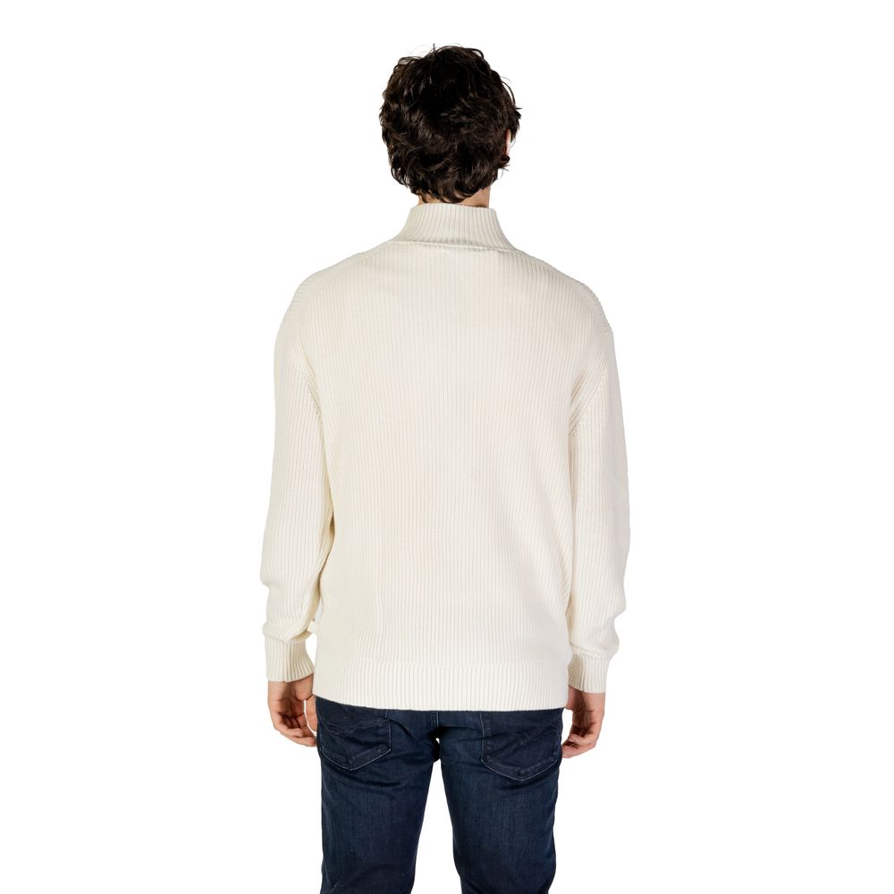 Calvin Klein Jeans Cream Cotton Sweater