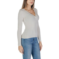 Guess Cream Viscose Tops & T-Shirt