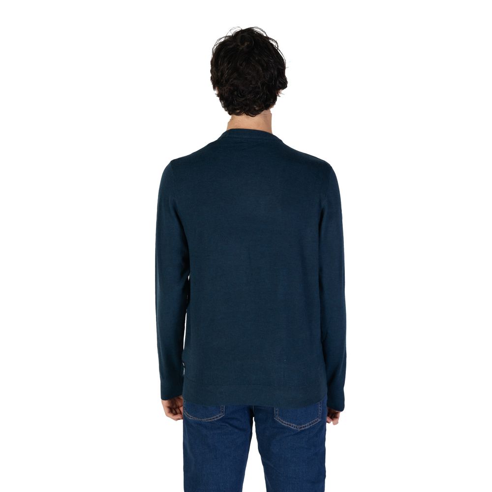 Gas Blue Acrylic Sweater