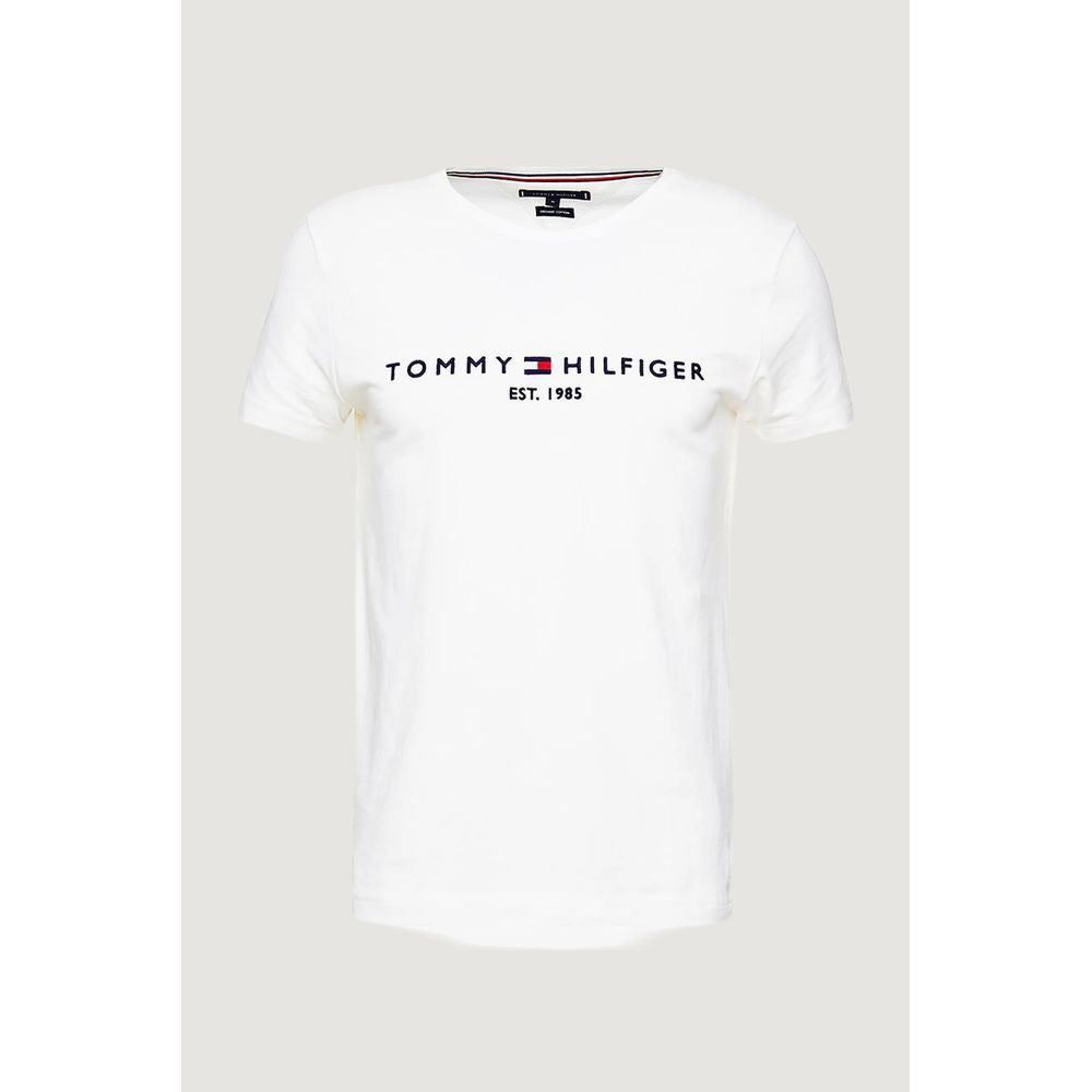 Tommy Hilfiger Cream Cotton T-Shirt