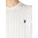 U.S. POLO ASSN. White Cotton Sweater