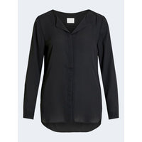 Vila Clothes Black Polyester Sweater