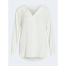 Vila Clothes Cream Polyester Sweater