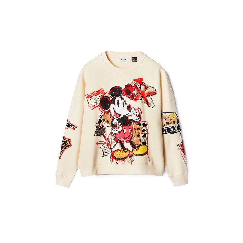 Desigual Cream Cotton Sweater