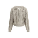 Brunello Cucinelli Cardigan in perforated knit