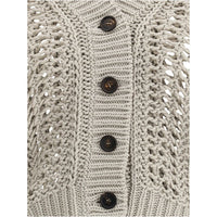 Brunello Cucinelli Cardigan in perforated knit