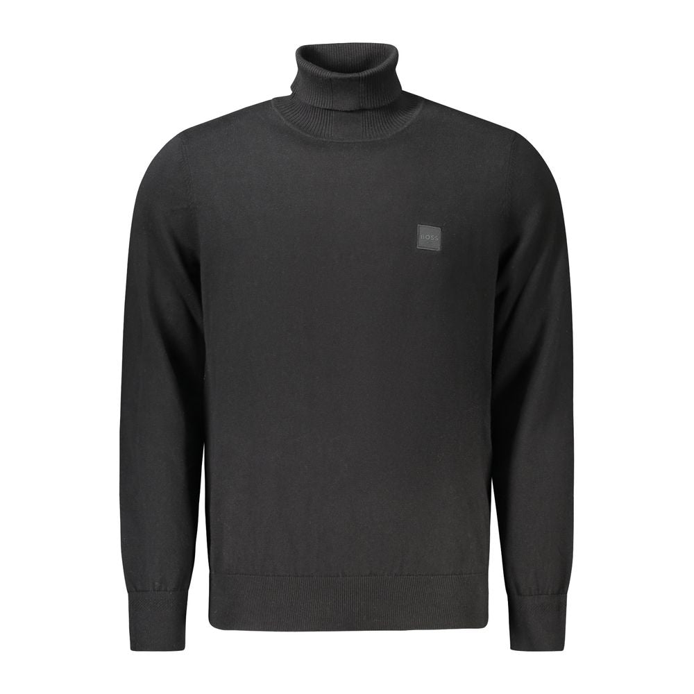 Hugo Boss Black Wool Men Sweater