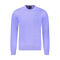 Hugo Boss Blue Cotton Men Sweater