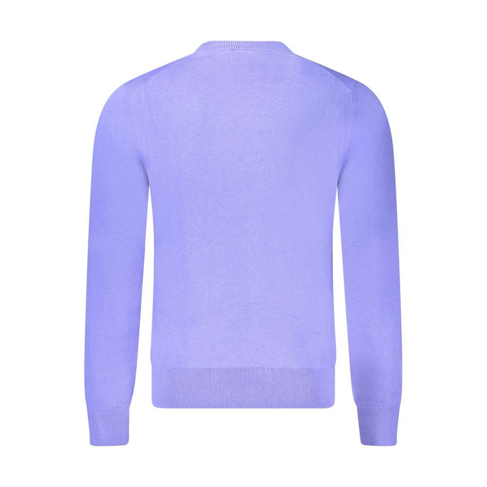 Hugo Boss Blue Cotton Men Sweater