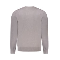 Hugo Boss Gray Cotton Men Sweater