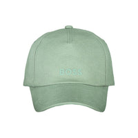 Hugo Boss Green Cotton Men Cap