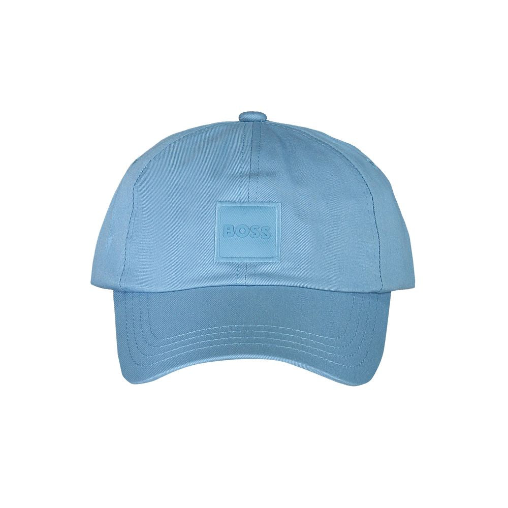 Hugo Boss Light Blue Cotton Mens Cap