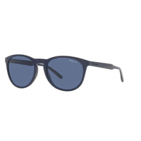 Blue Round Acetate Sunglasses