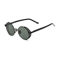 Round Black Acetate Sunglasses