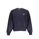 Tommy Hilfiger Chic Blue Crew Neck Sweater with Logo Detail