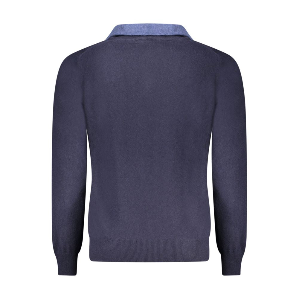 North Sails Blue Wool Men Sweater