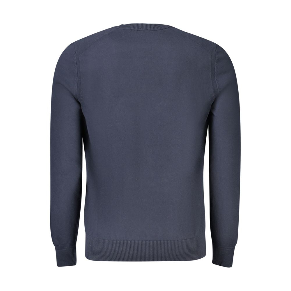 Hugo Boss Blue Cotton Men Sweater