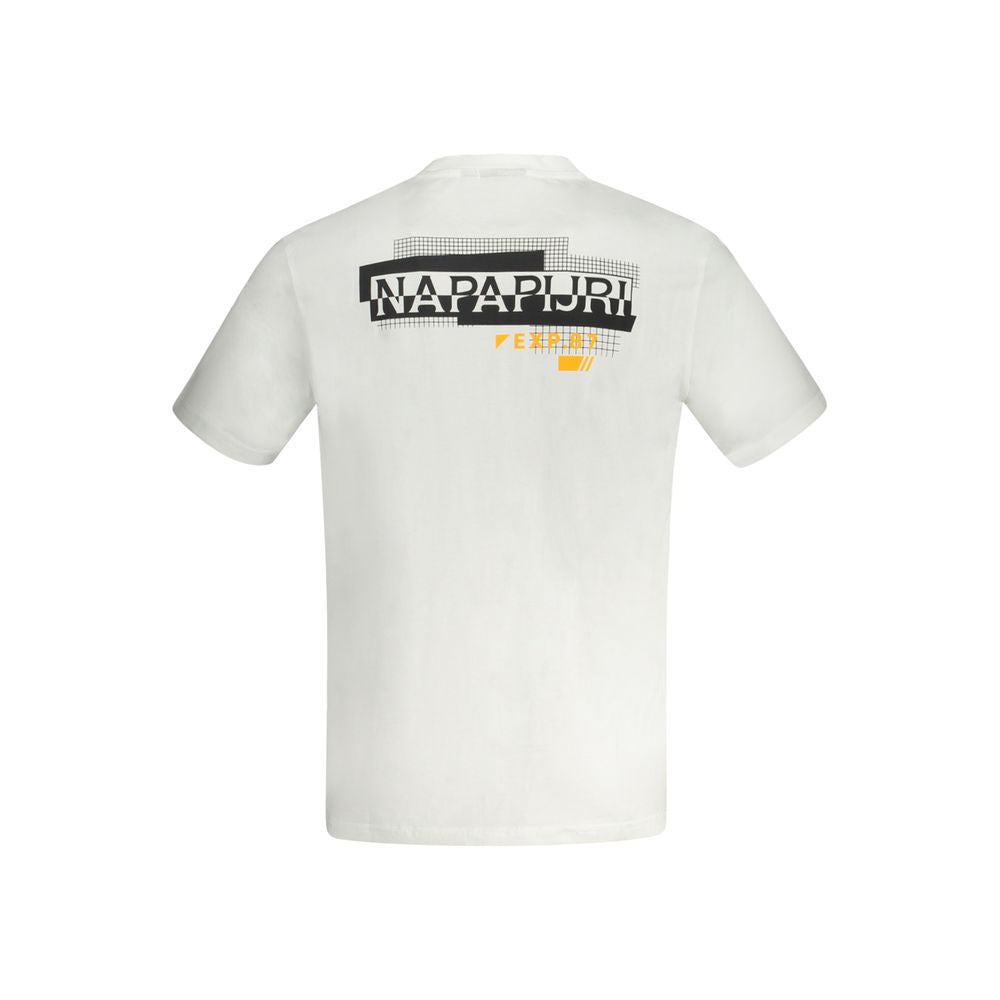 Napapijri White Cotton Men T-Shirt