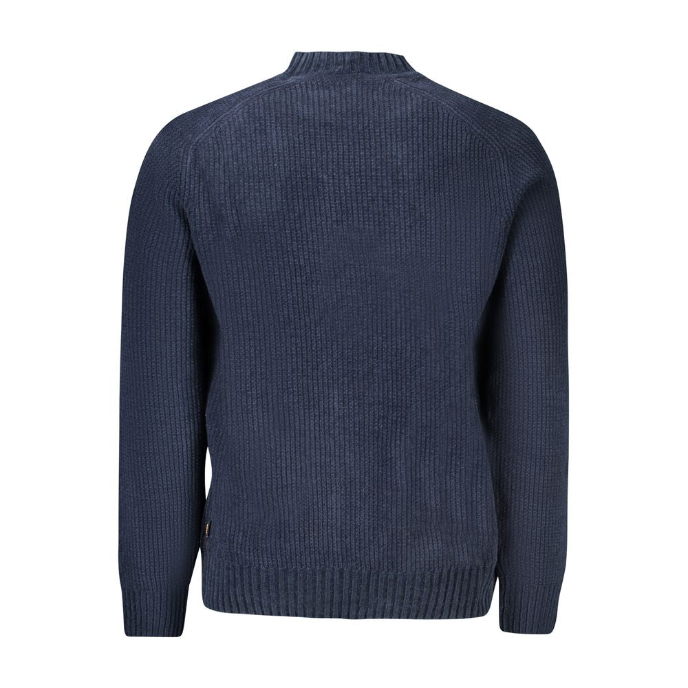 Hugo Boss Blue Cotton Men Sweater