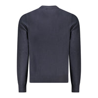 Hugo Boss Blue Cotton Men Sweater