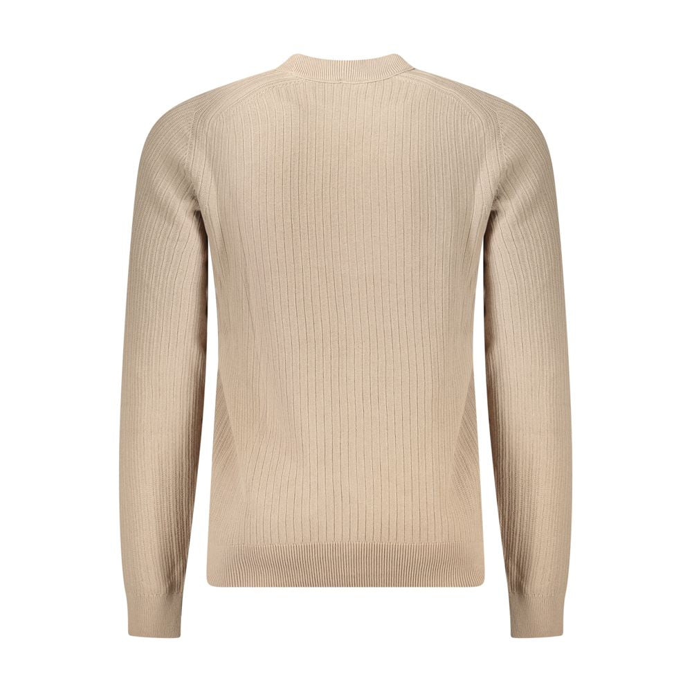 Hugo Boss Beige Cotton Men Sweater