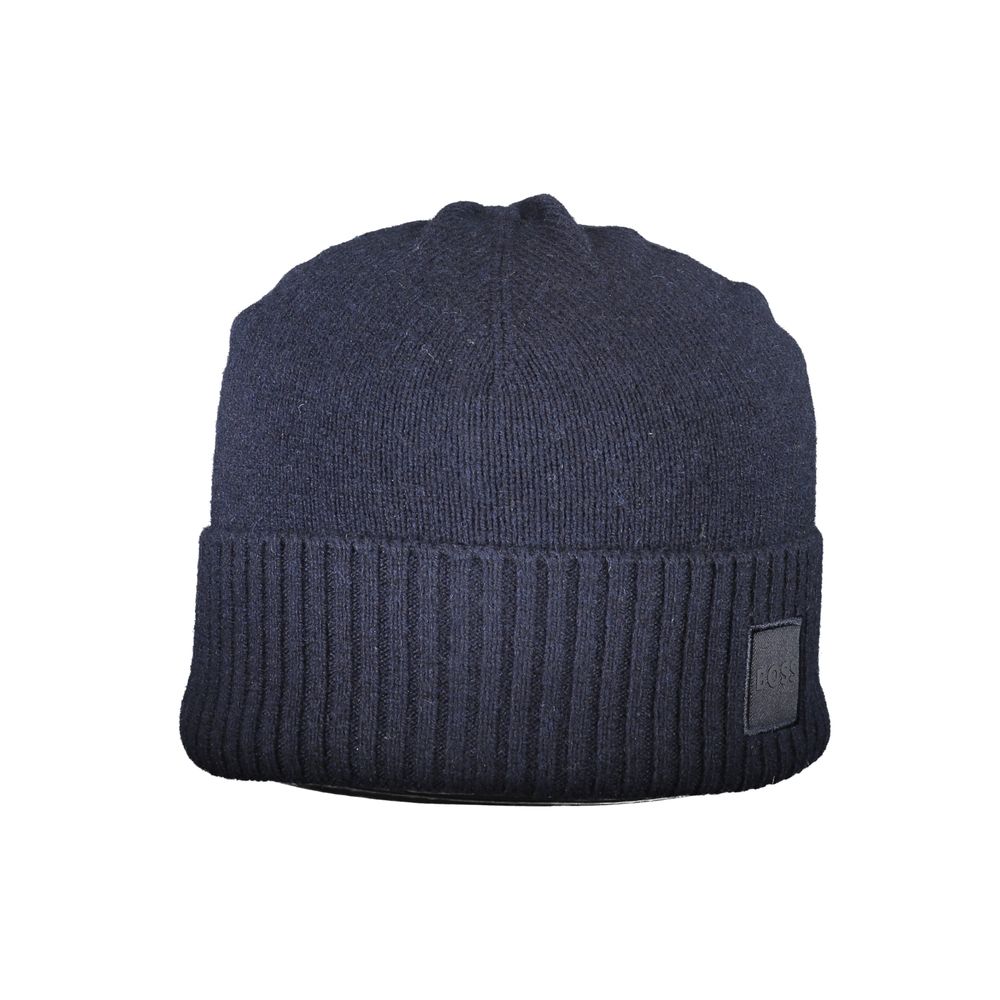 Hugo Boss Blue Wool Men Cap