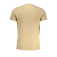 Cavalli Class Beige Cotton T-Shirt